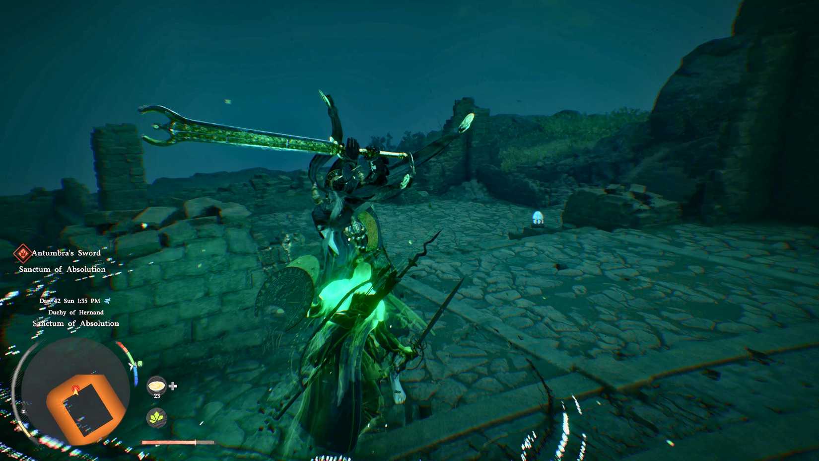 Sword of Antumbra Boss Parry Focus Three Crimson Desert