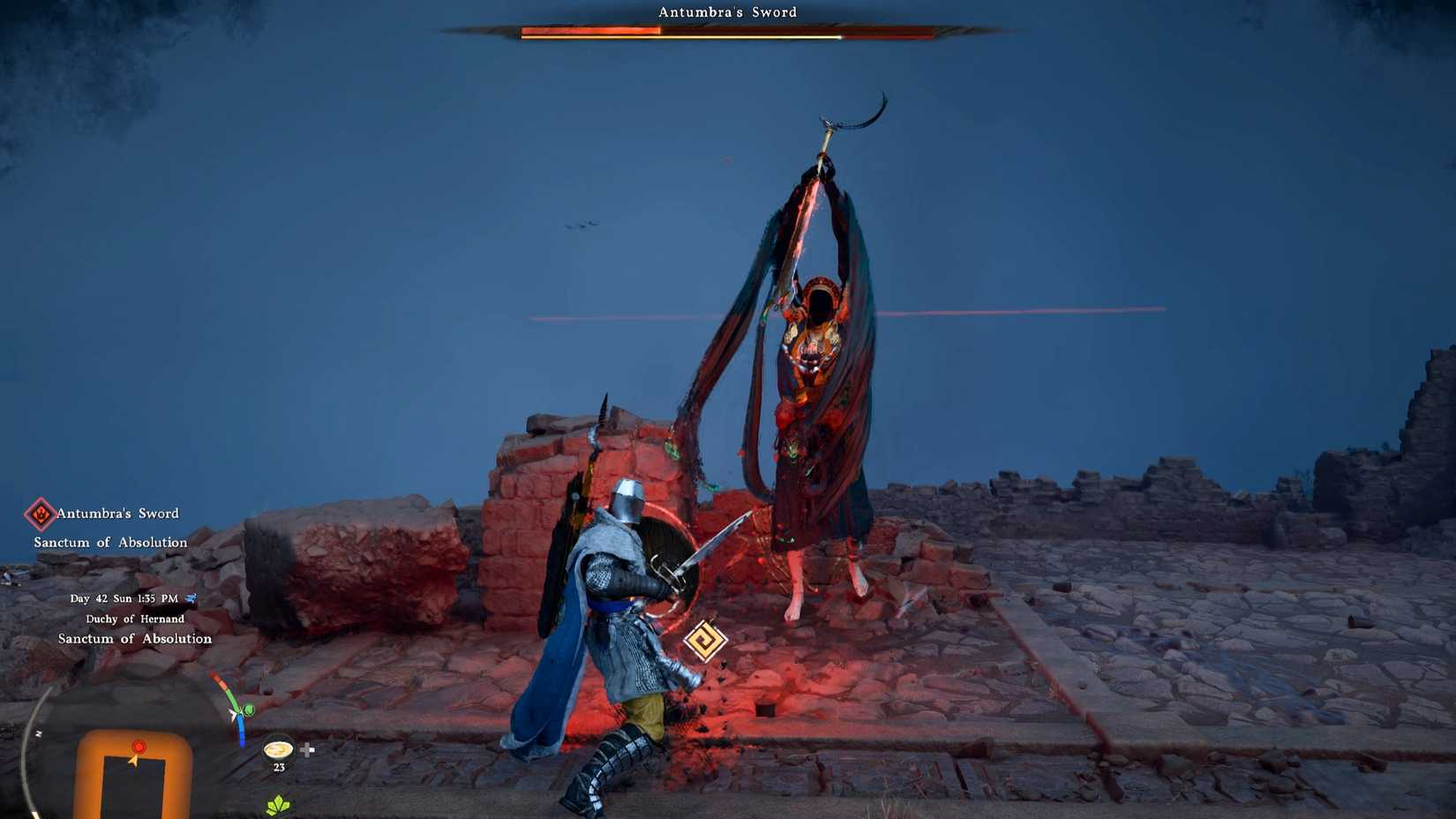 Sword of Antumbra Unblockable Attack Crimson Desert