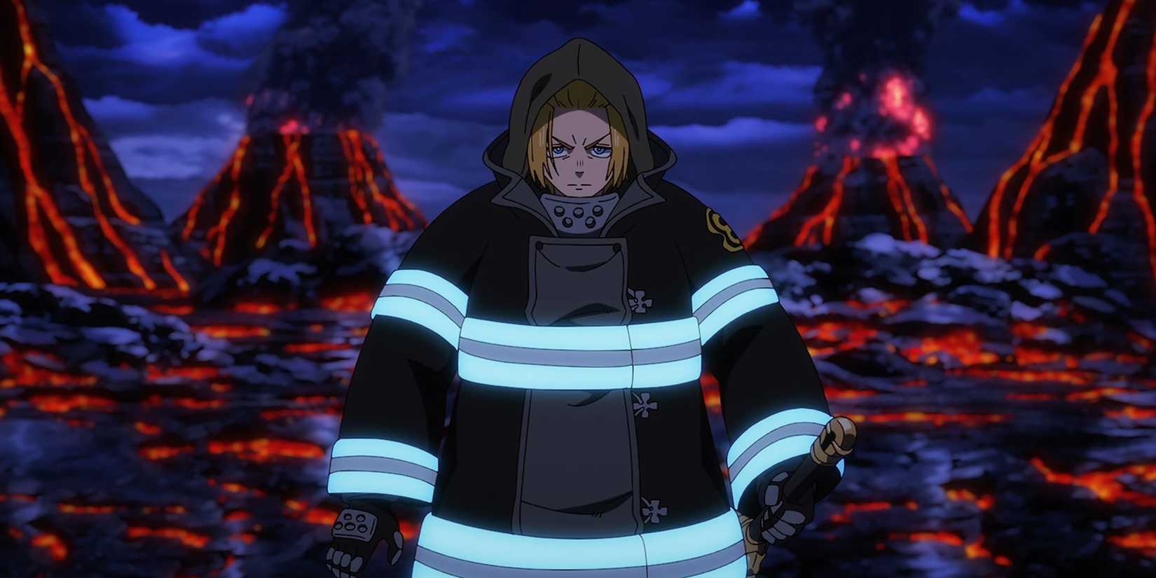 Arthur stands in the land of volcanoes.