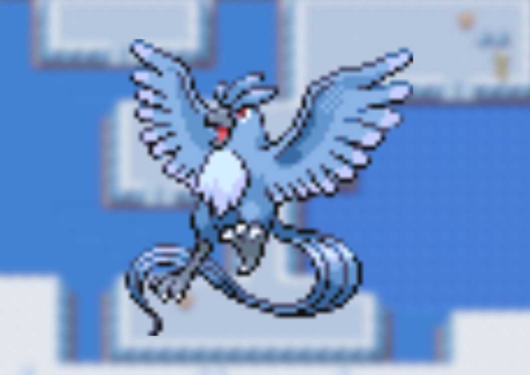 Articuno di Pokemon FireRed and LeafGreen.