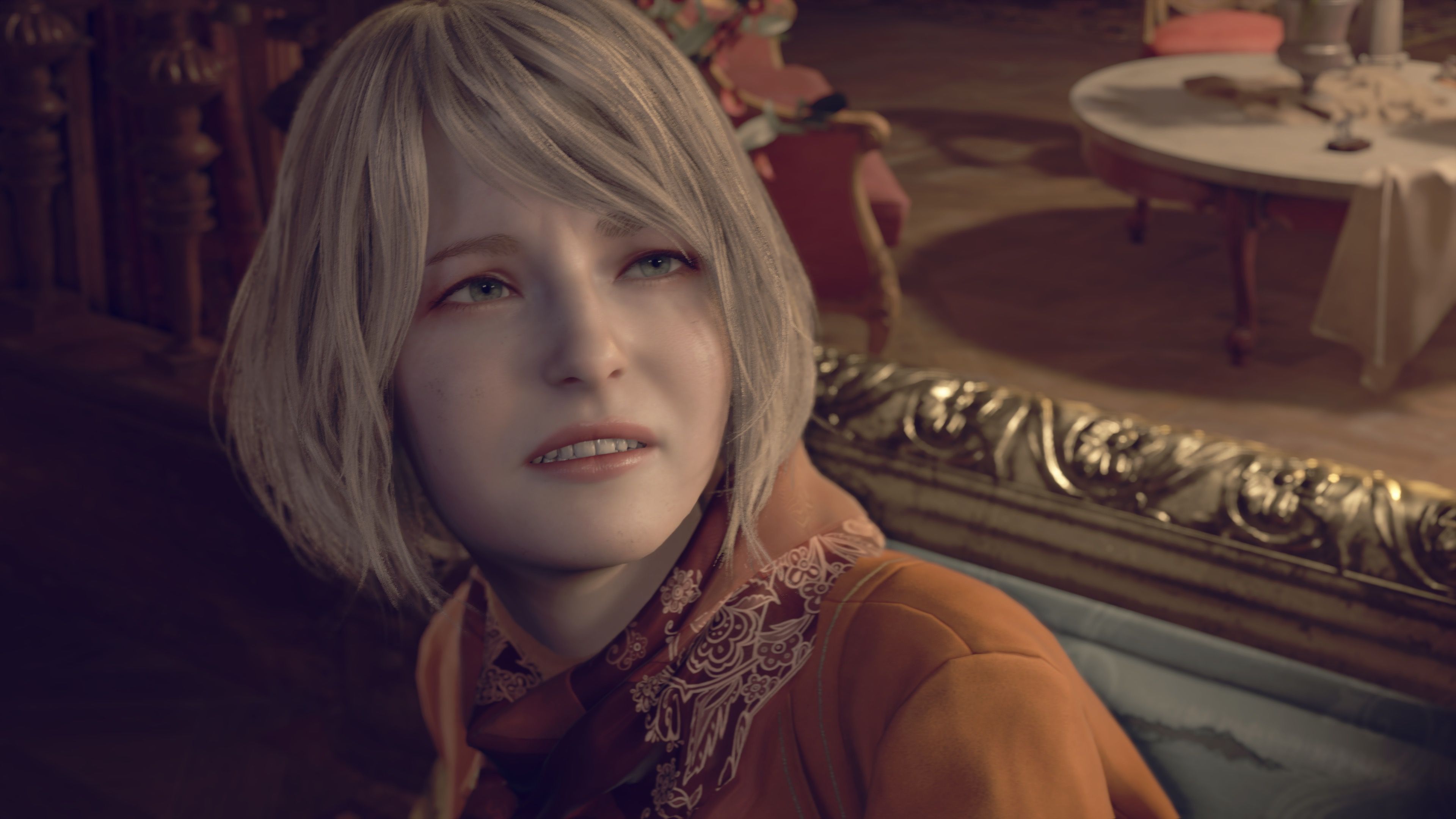 Ashley looks disgusting in Resident Evil 4 (2023).