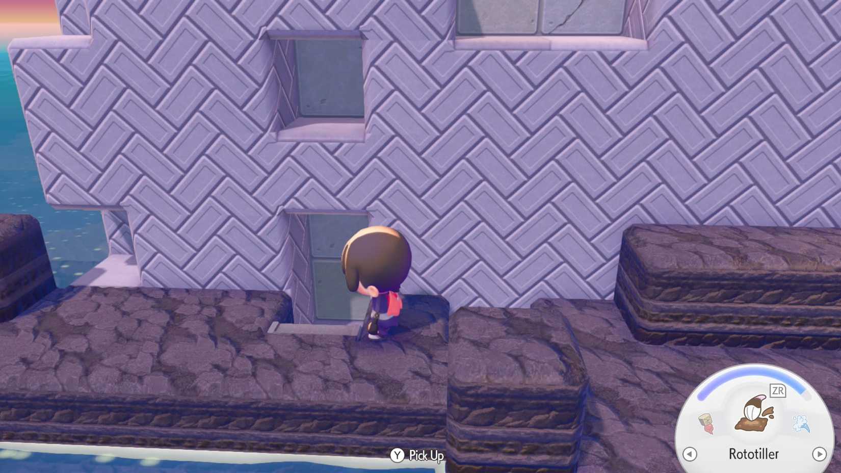 You must destroy blocks to enter Pocopia's Rocket Team secret hideout.