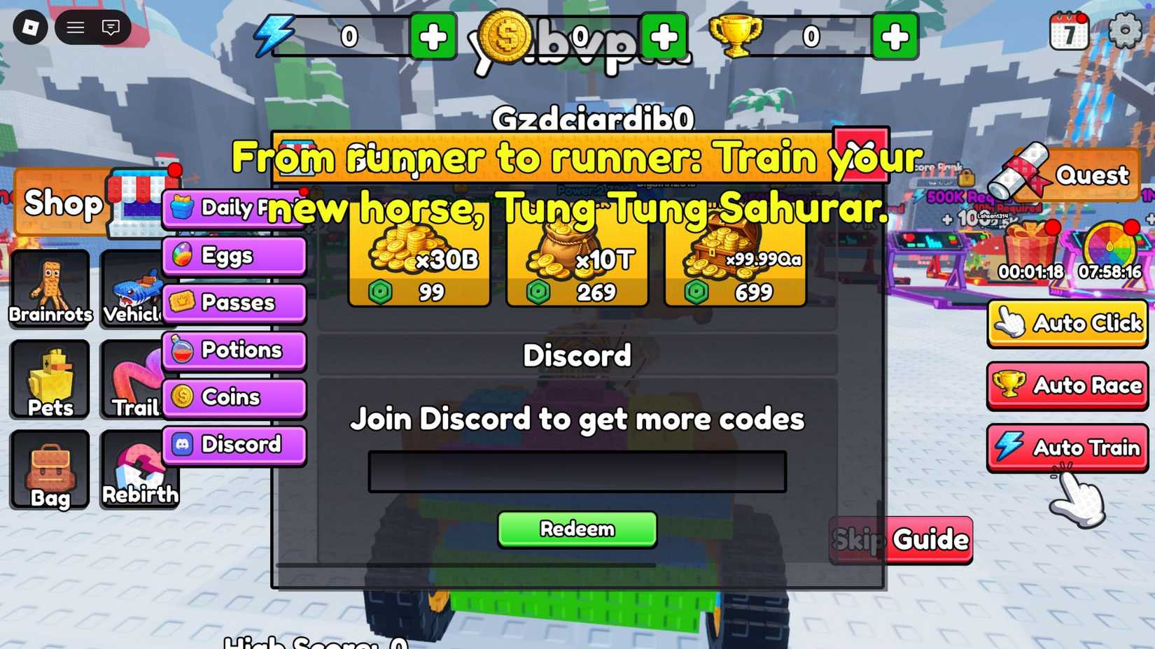 Roblox Brainrot Charge Codes