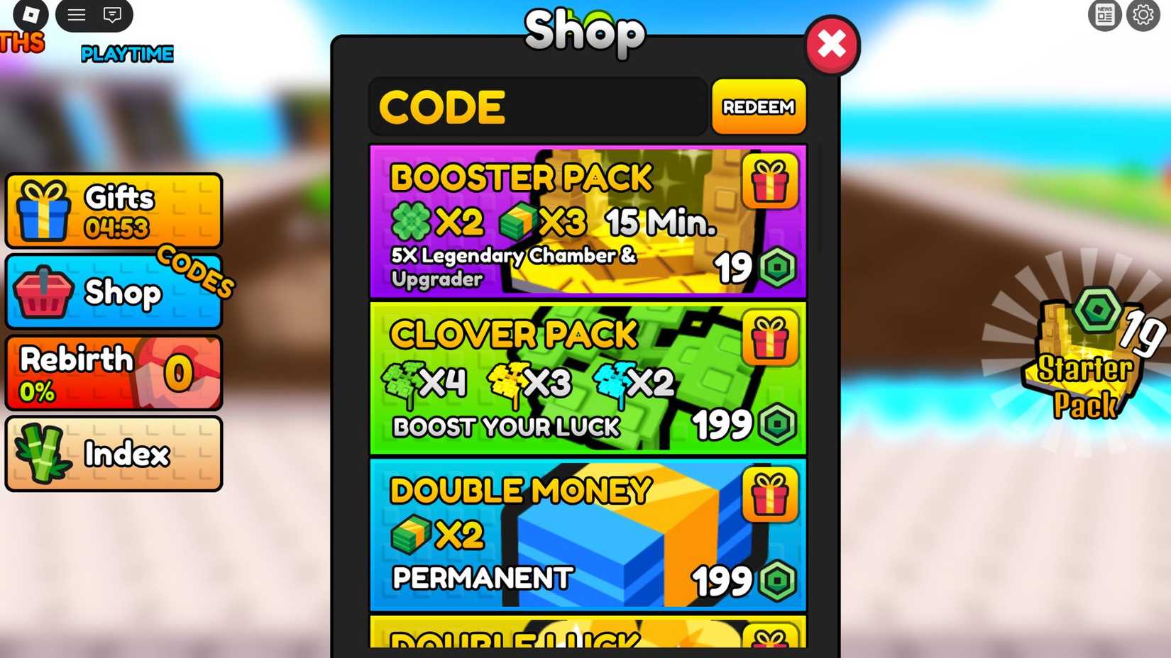 Build a bamboo factory on the codes tab