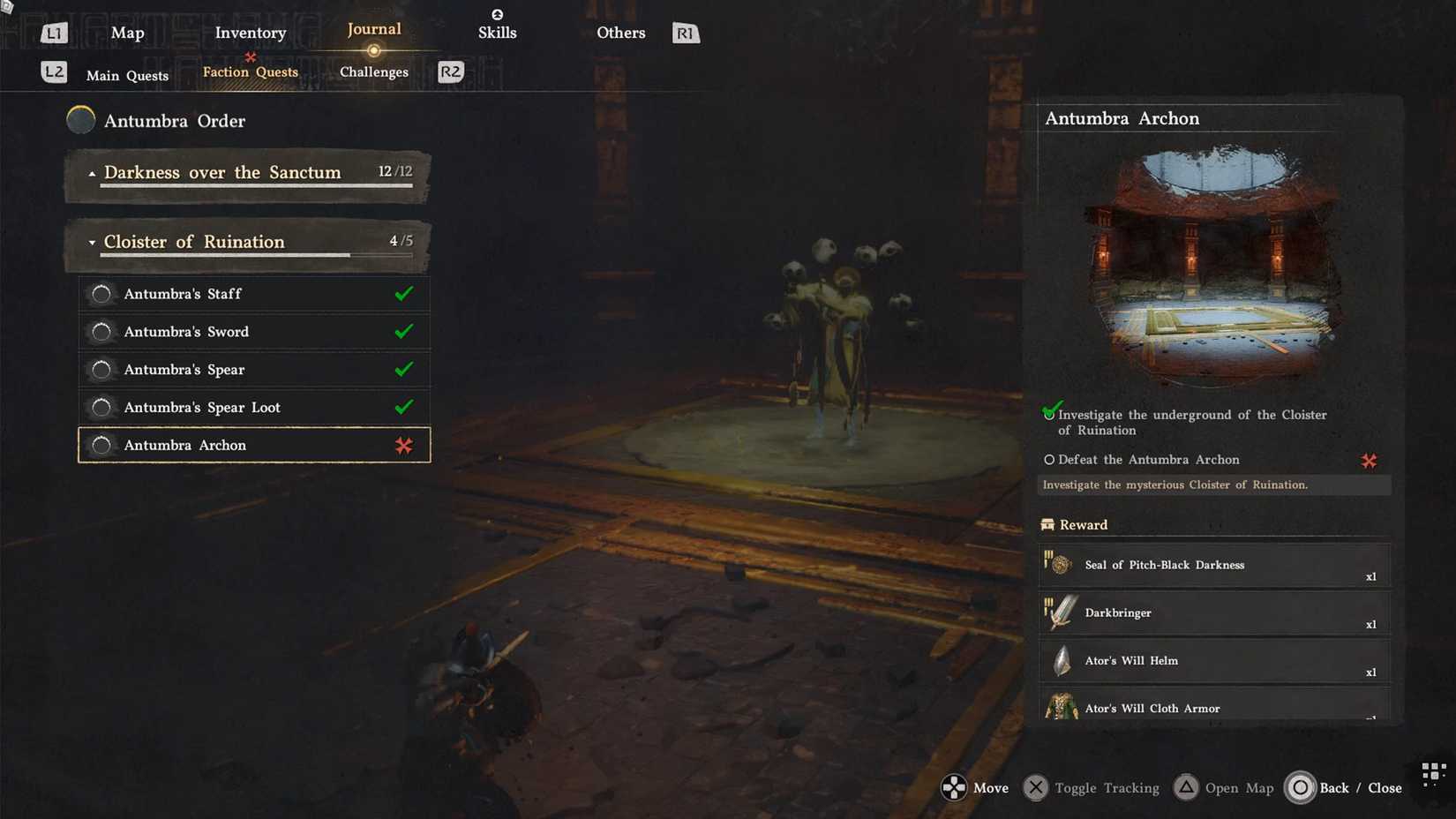 cloister of ruination faction quest in the crimson desert