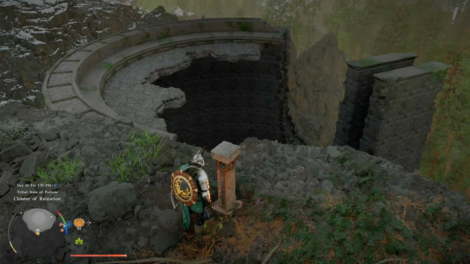 Ruin Monastery near Abyss Scar in Crimson Desert