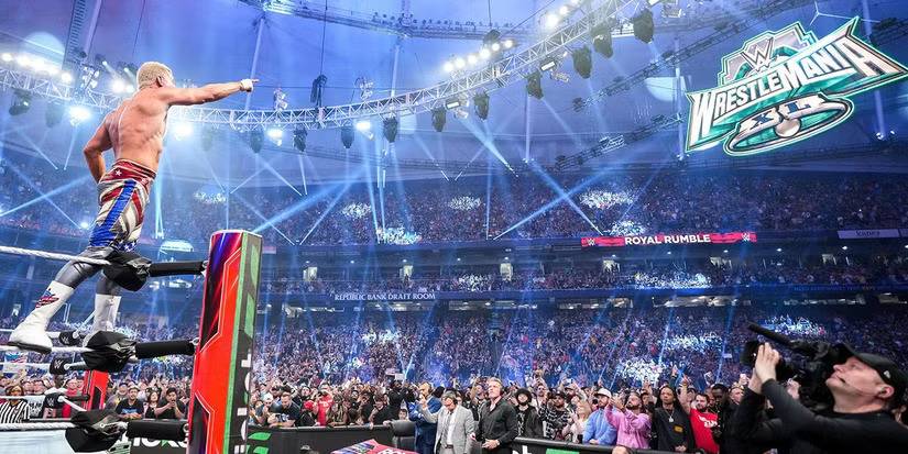 cody rhodes pointing wrestlemania 40