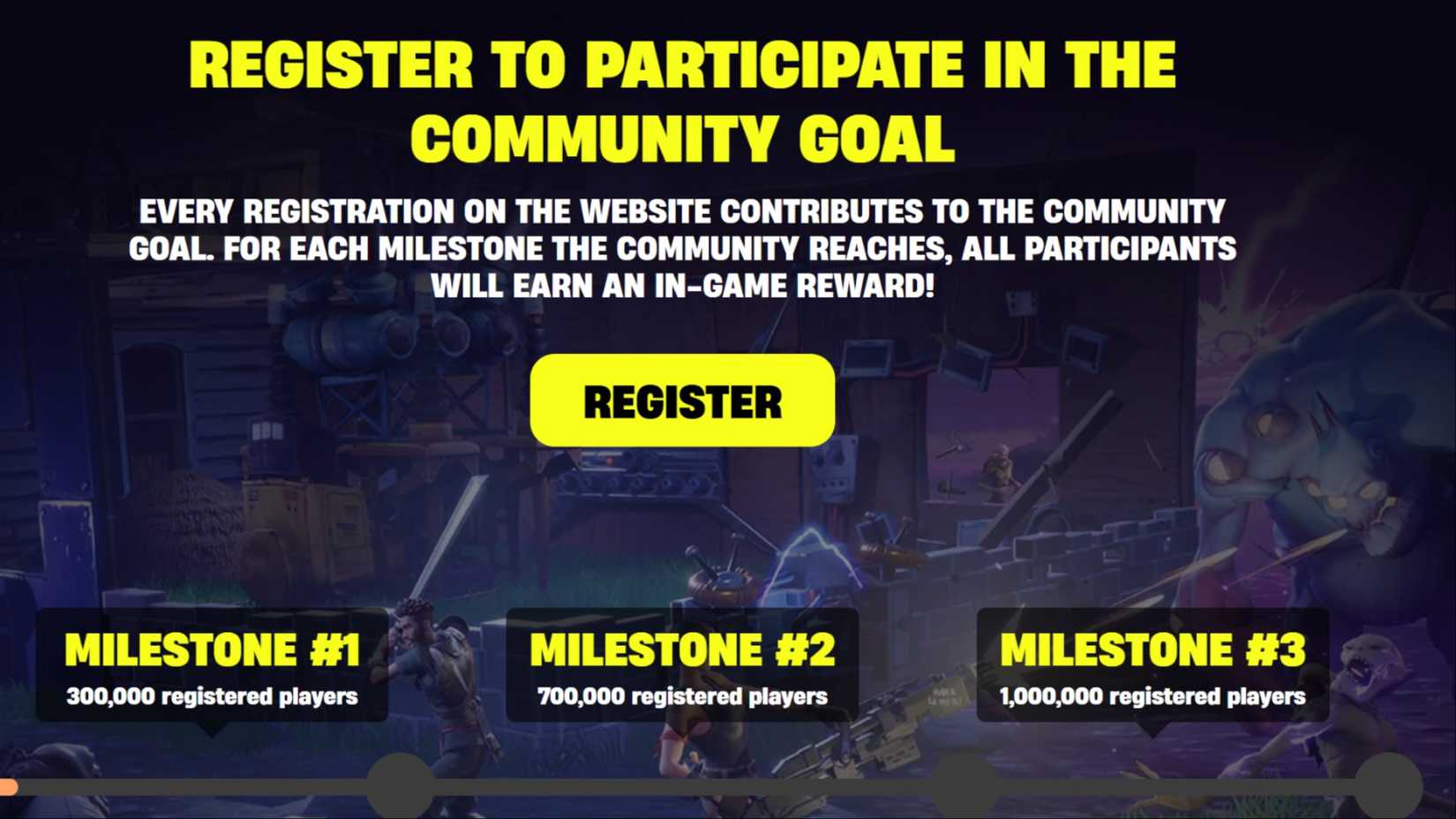community goal fortnite