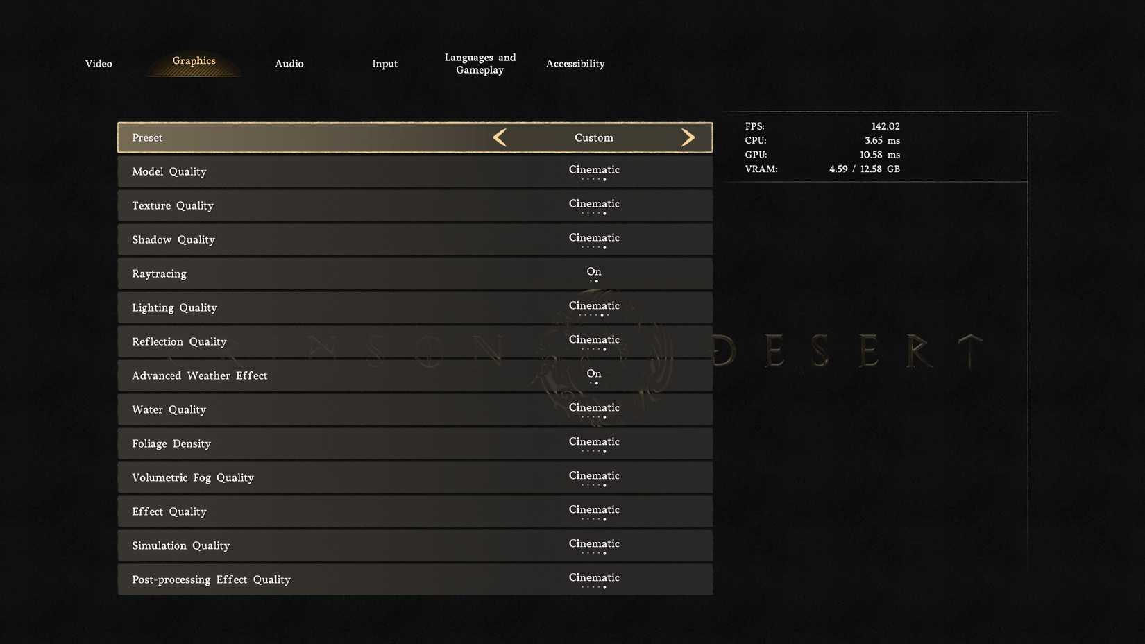 Crimson Desert Graphics Settings PC