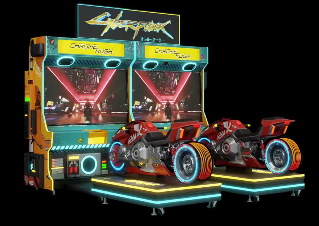 Arcade Racing Machine Rush New Cyberpunk 2077 Release is Something Completely Unexpected