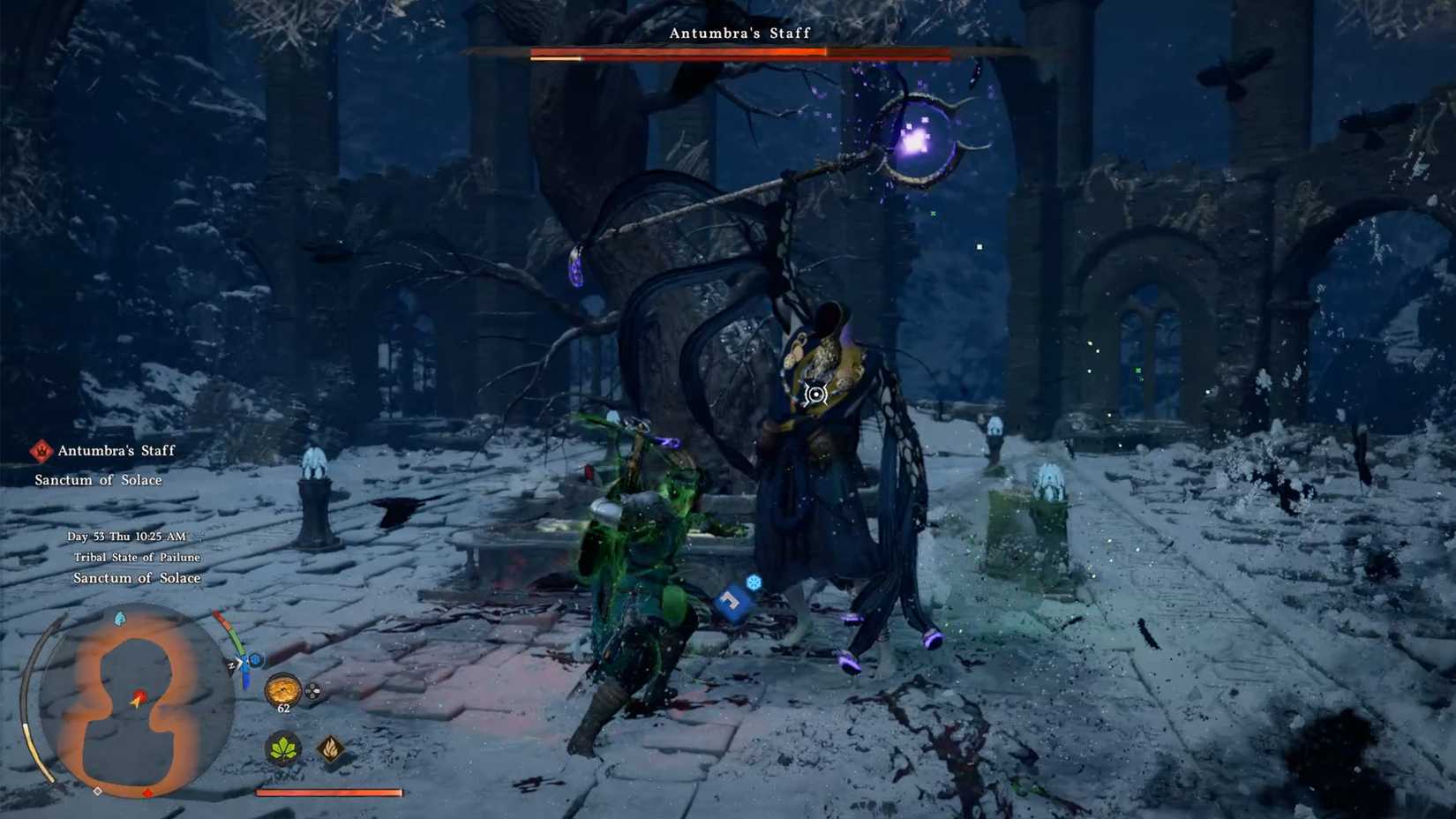 defeat the antumbra staff in the crimson desert