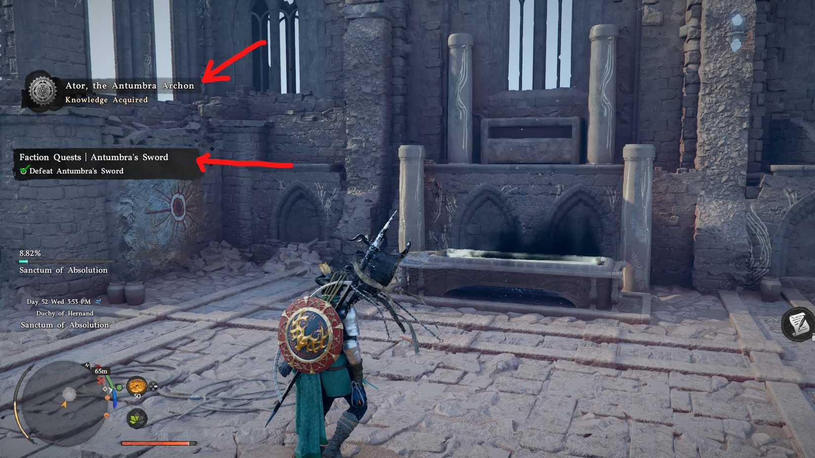 Defeat Antumbra Sword in Crimson Desert