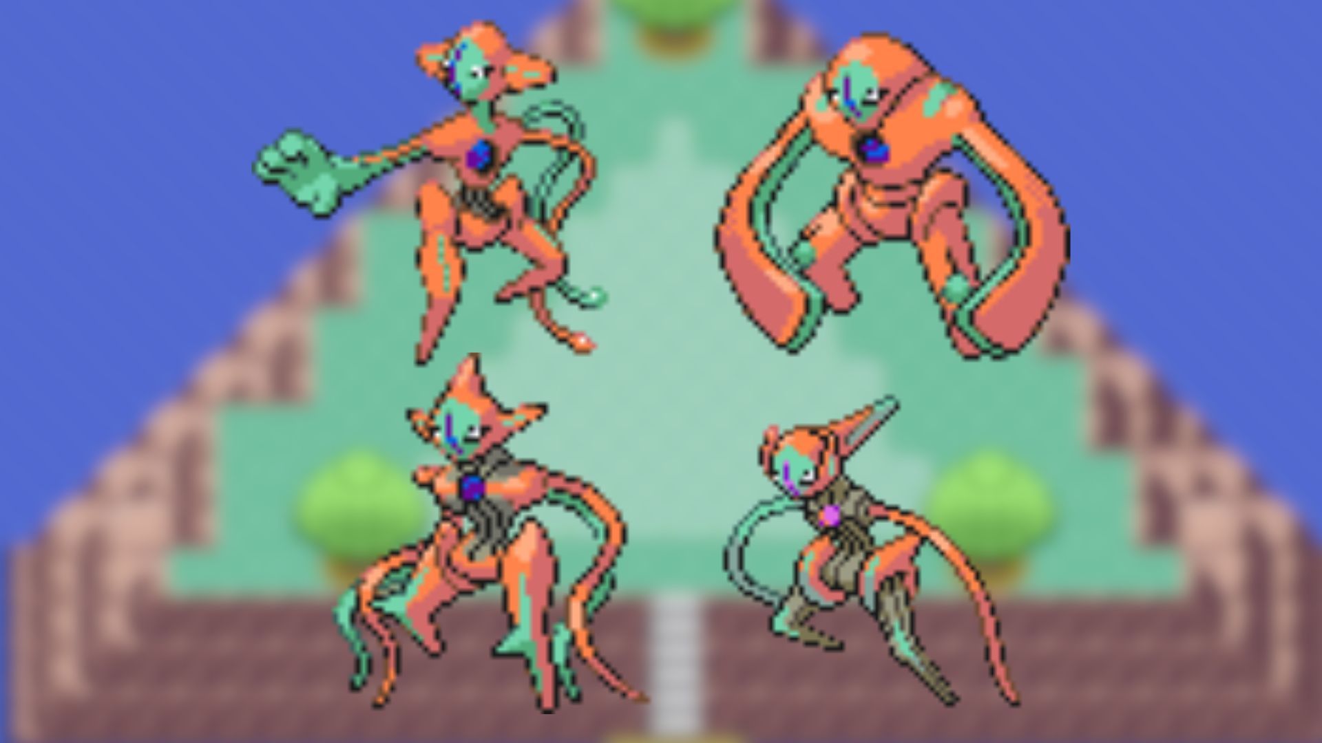 Deoxys di Pokemon FireRed and LeafGreen.