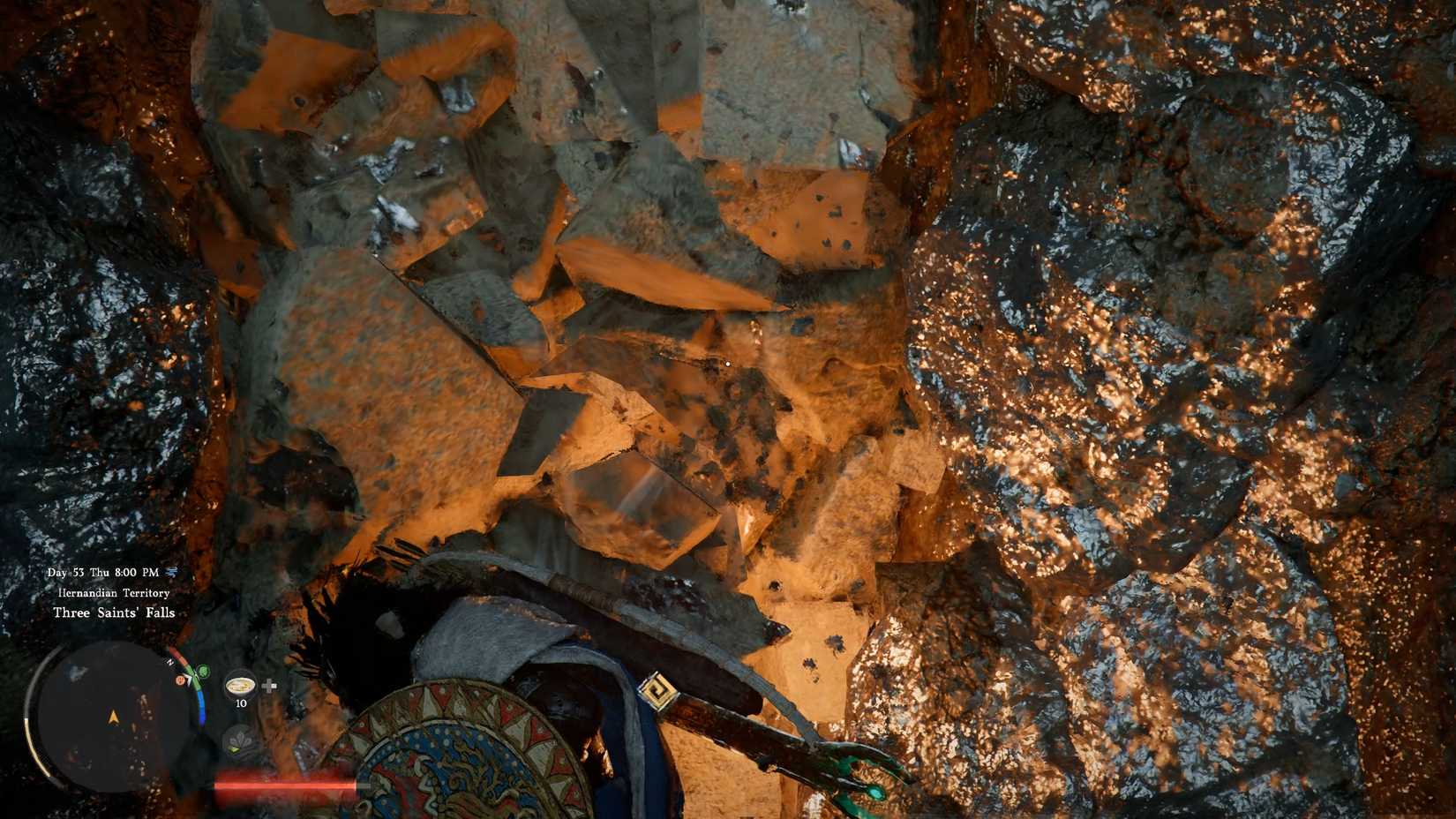 Destroy Boulder Waterfall Cave in Crimson Desert