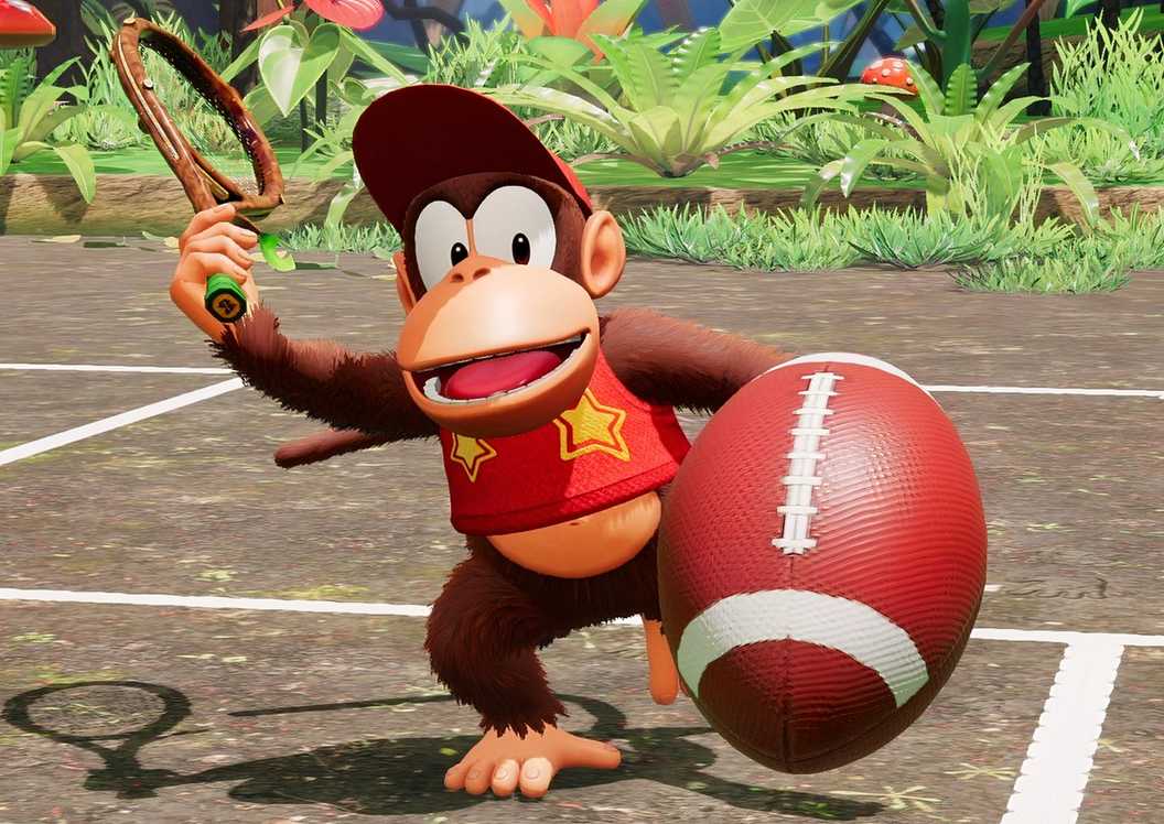 Diddy Kong Mario Tennis Fever Cropped