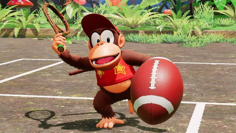 Diddy Kong Mario Tennis Fever Cropped
