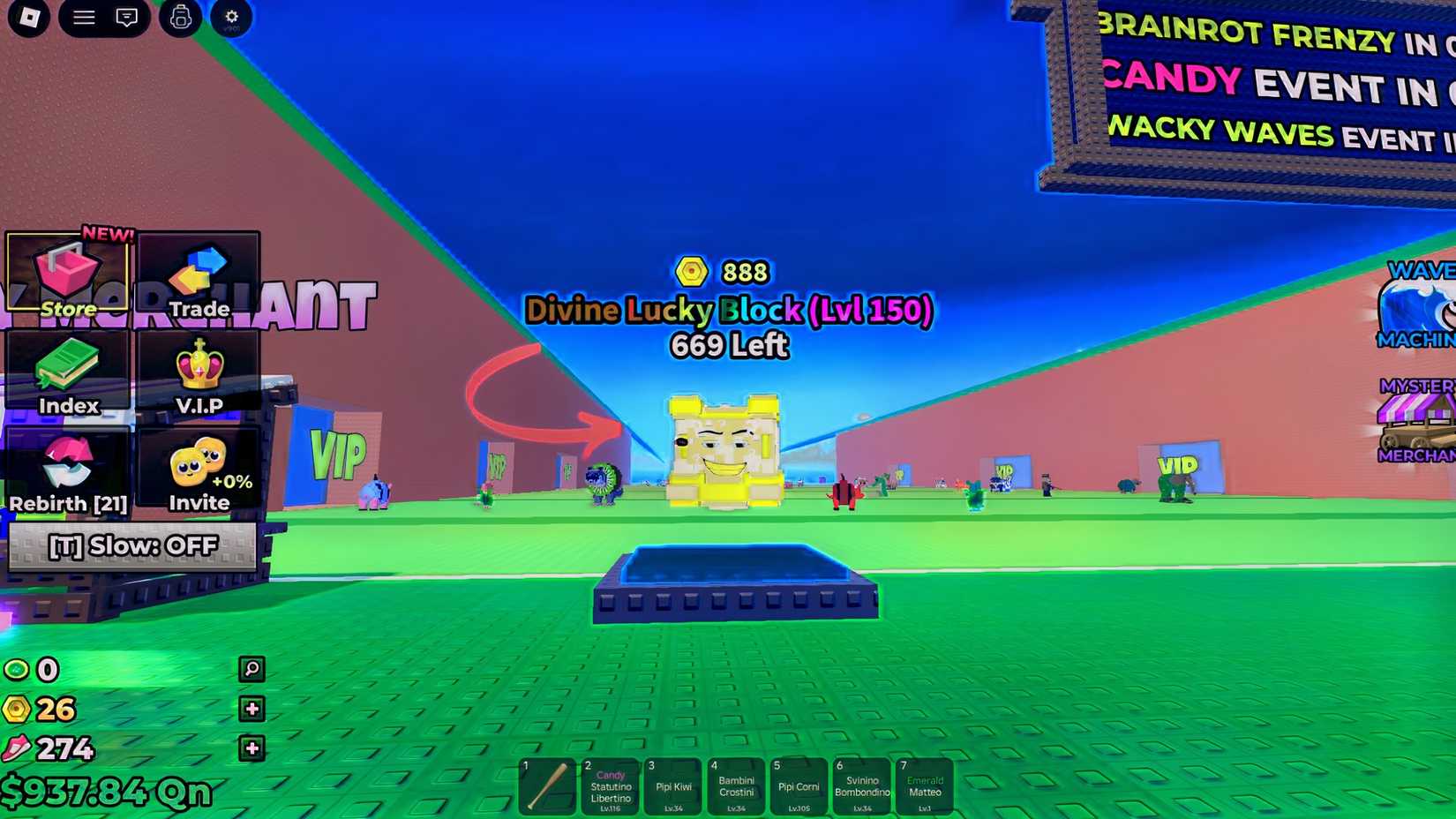 divine lucky block in escape tsunami for brainrots