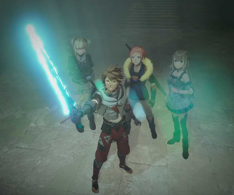 Echoes of Aincrad Press Image 11 A man holds a glowing sword up to the sky