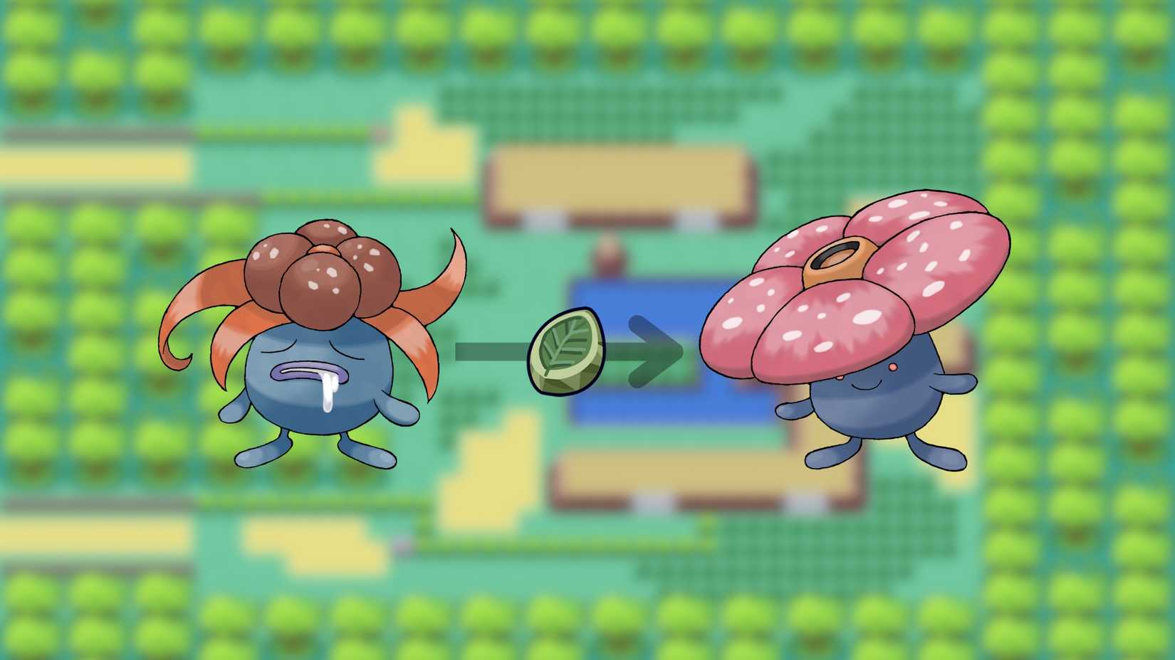 Evolve a Violet Plume into a Leafgreen extracted from a Pokemon