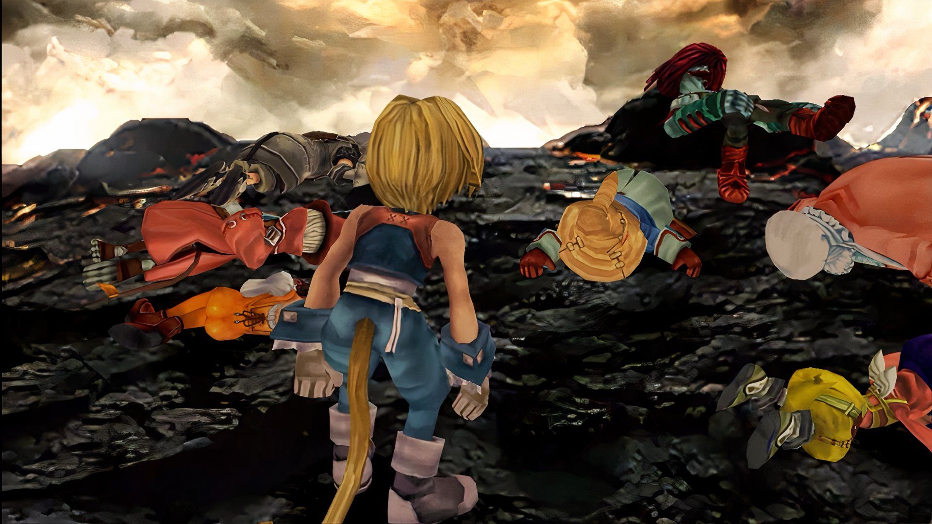 Final Fantasy 9 characters knocked out