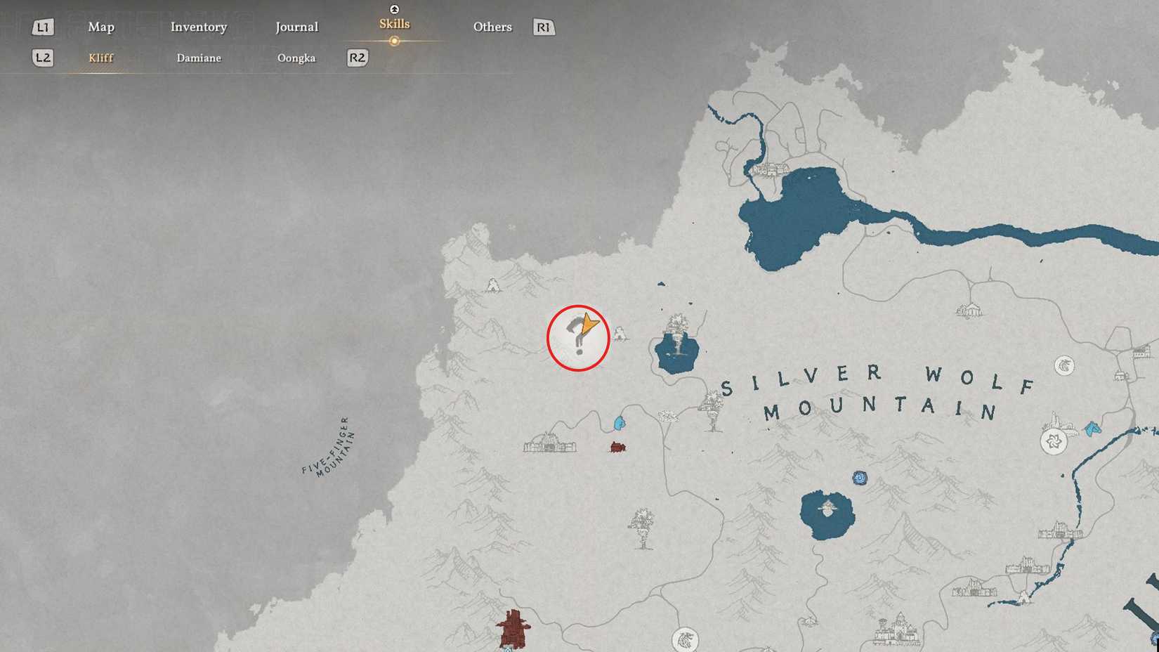 Puzzle location ruins in the Five Finger Mountain Valley Crimson Desert