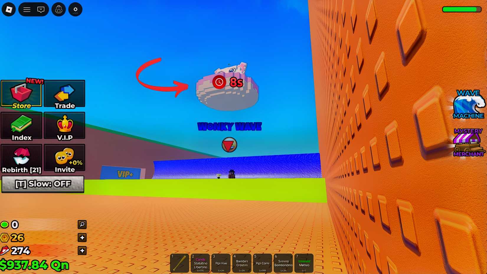 floating brainrots in escape tsunami for brainrots