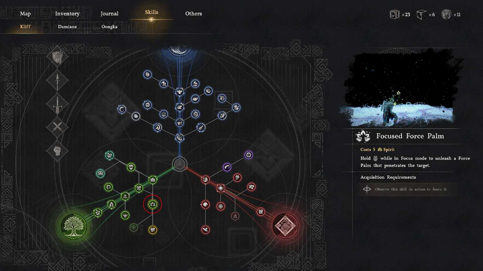 Focused Force Palm Skill Crimson Desert