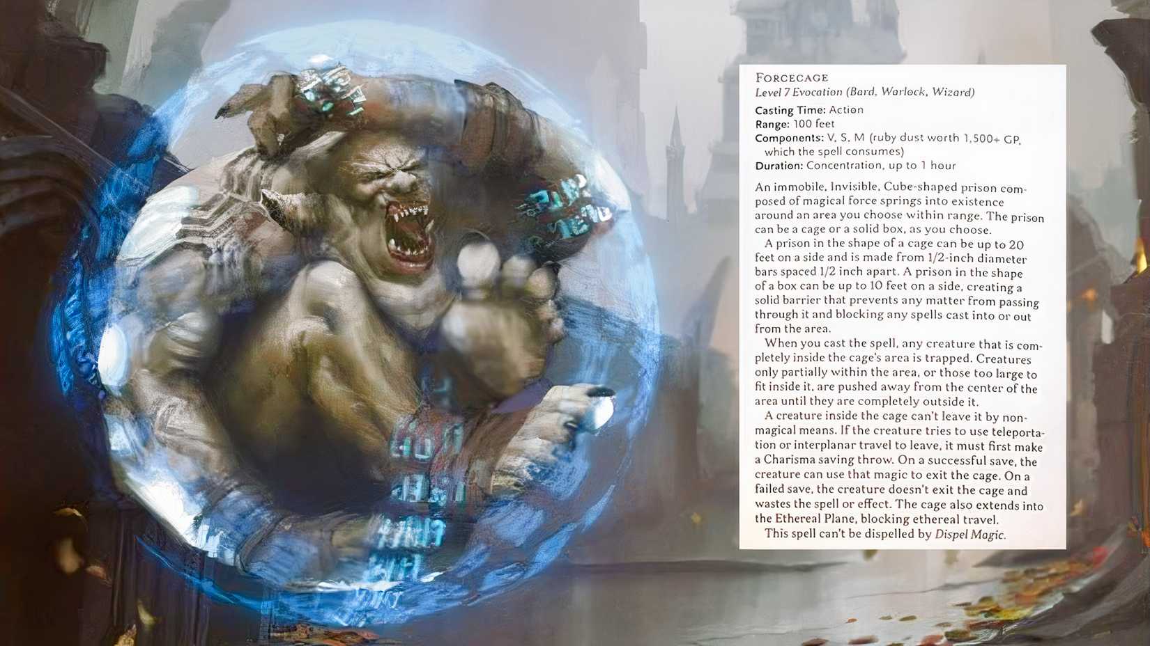 Forcecage card from Magic the Gathering