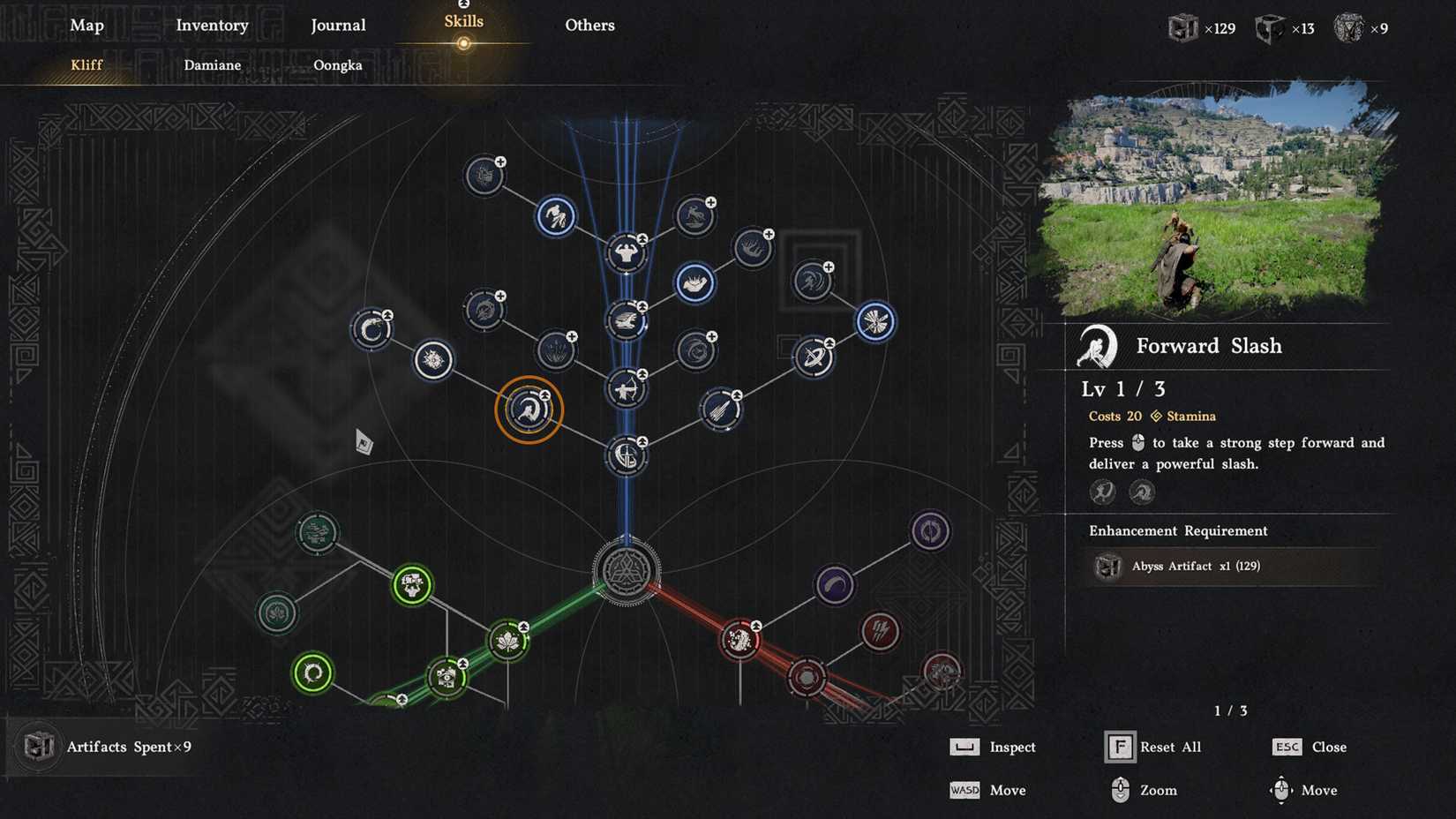 Forward Slash skill in Crimson Desert