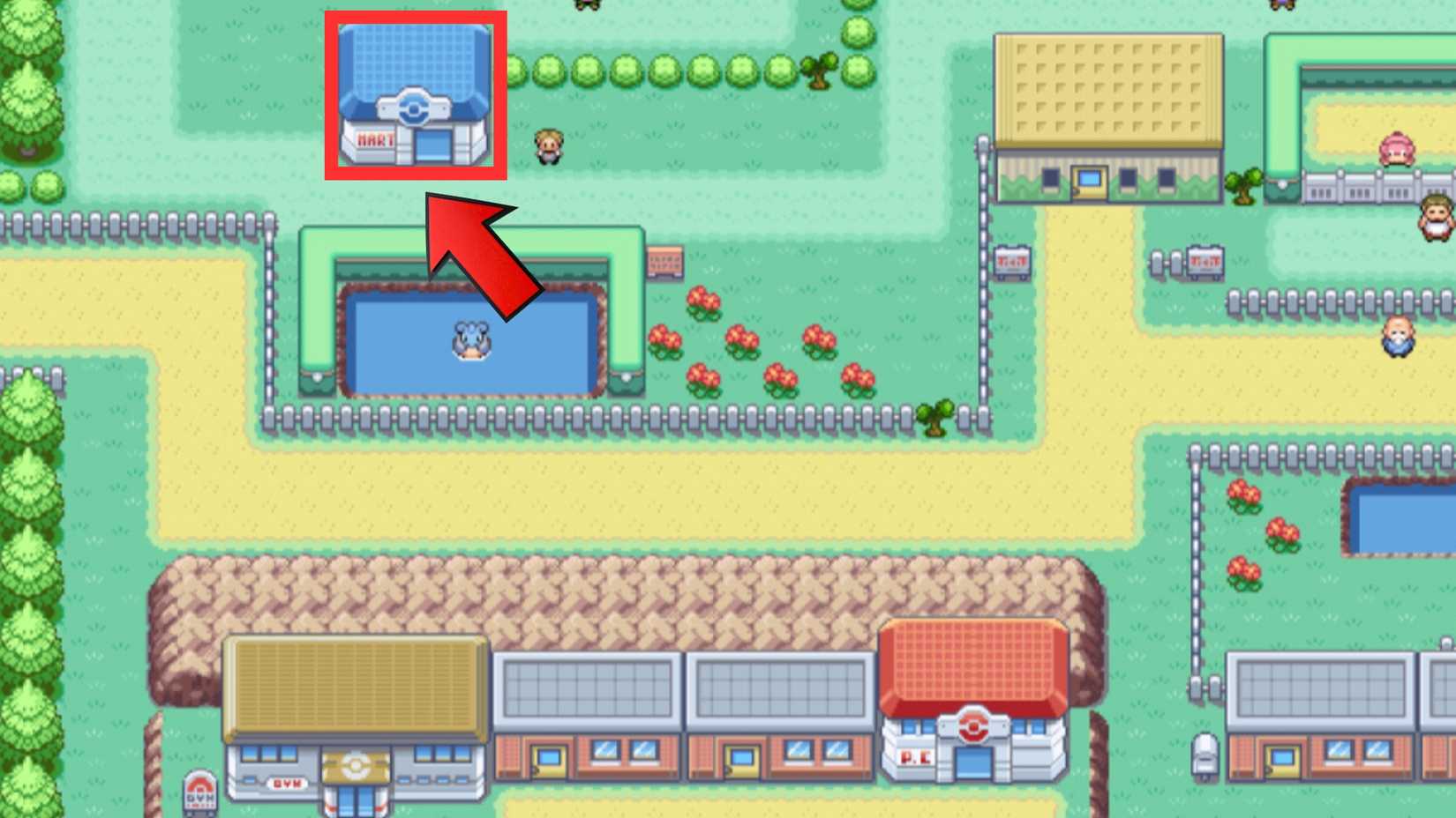 Fuchsia City Pocket Mart Ultra Ball Pokemon Fire Red Leaf Green-1