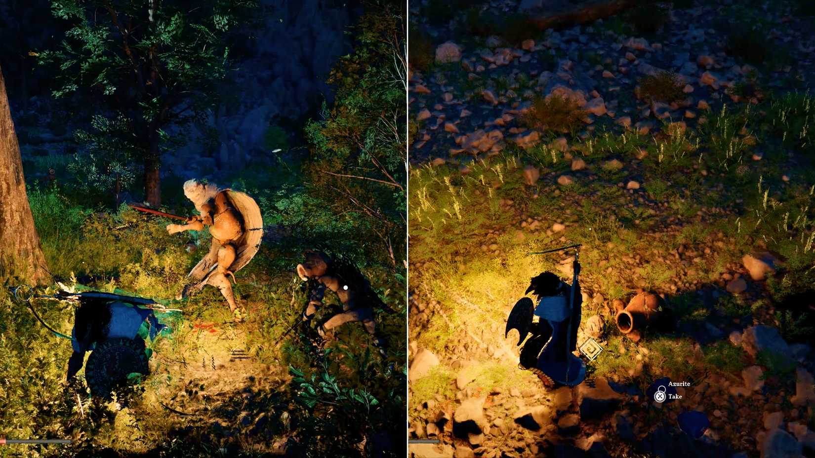 Get Azurite from Hexe Earthen Swordsman in Crimson Desert