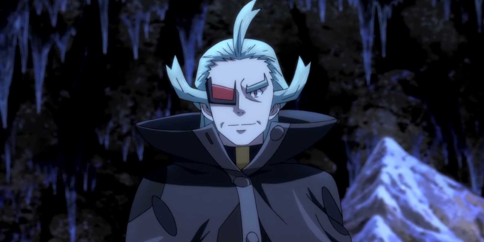 Ghetsis in his B2W2 outfit in Pokémon Generations.