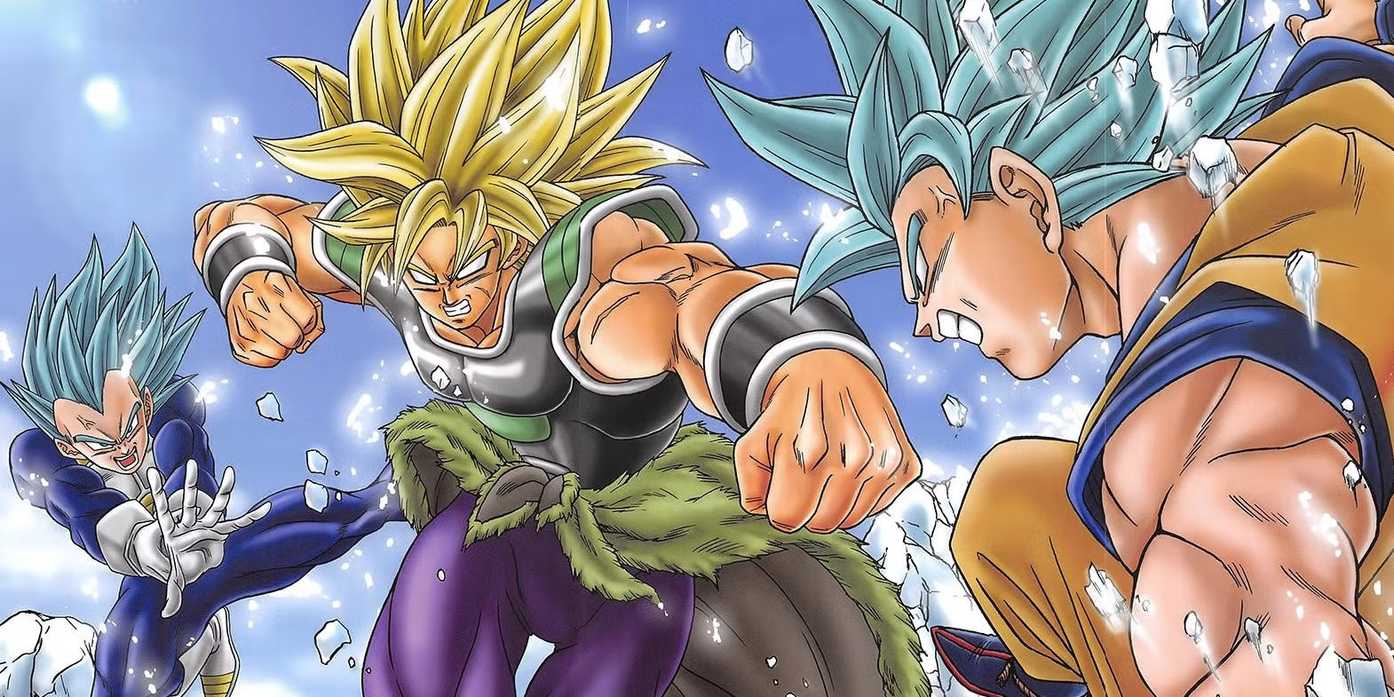 Goku and Vegeta fight Broly