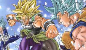 Goku and Vegeta fight Broly