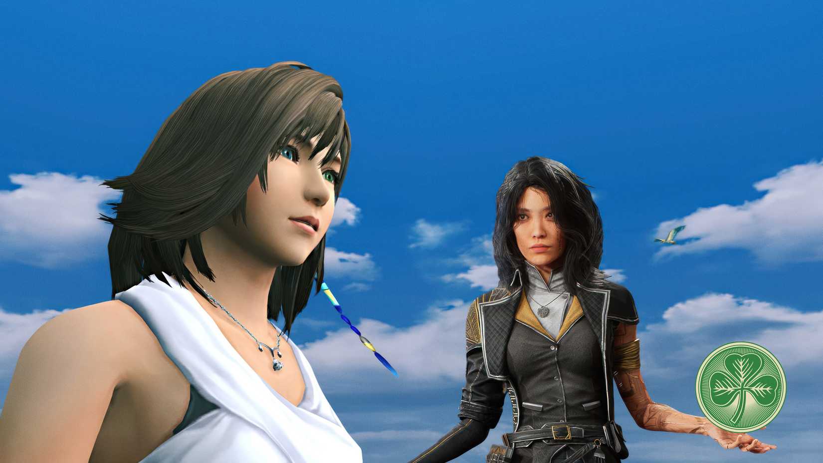 yuna from final fantasy 10 and lune from expedition 33
