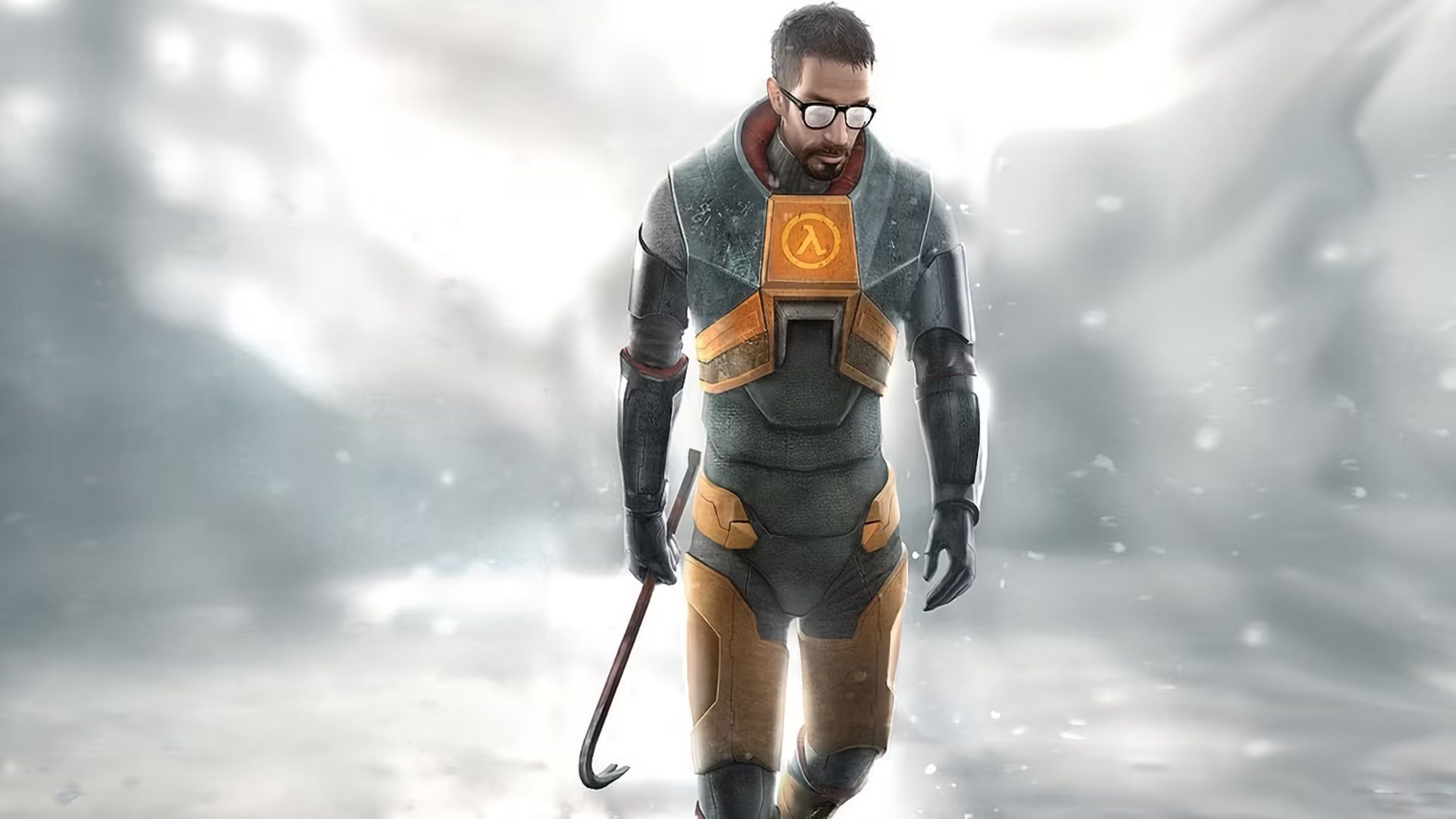 Gordon Freeman in a promotional visual for Half-Life 2