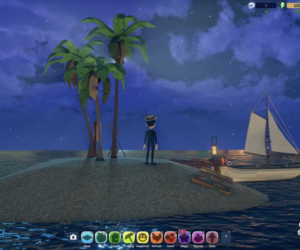 Havendock stranded on island