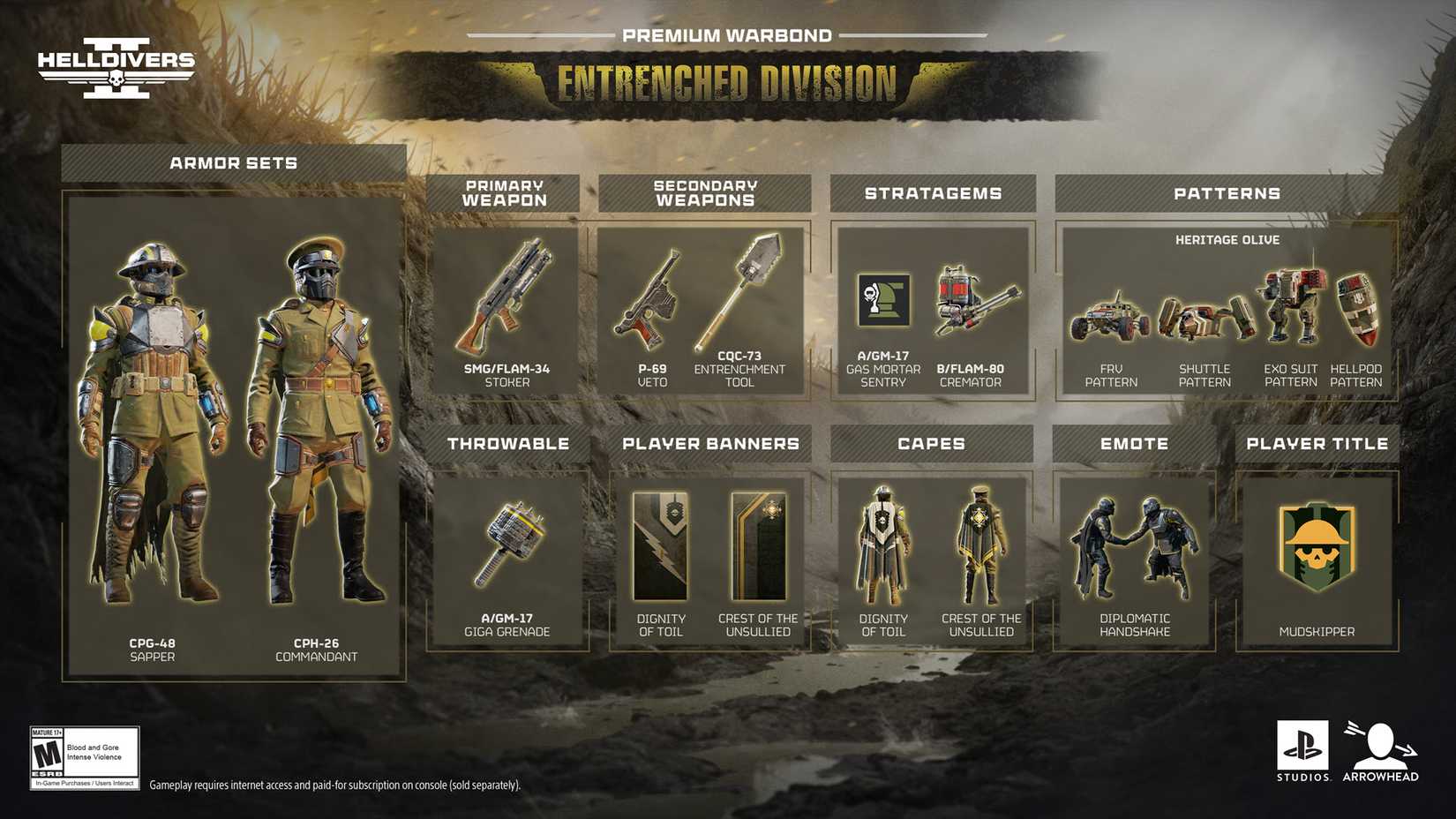 helldivers 2 entgrenchment premium warbond content