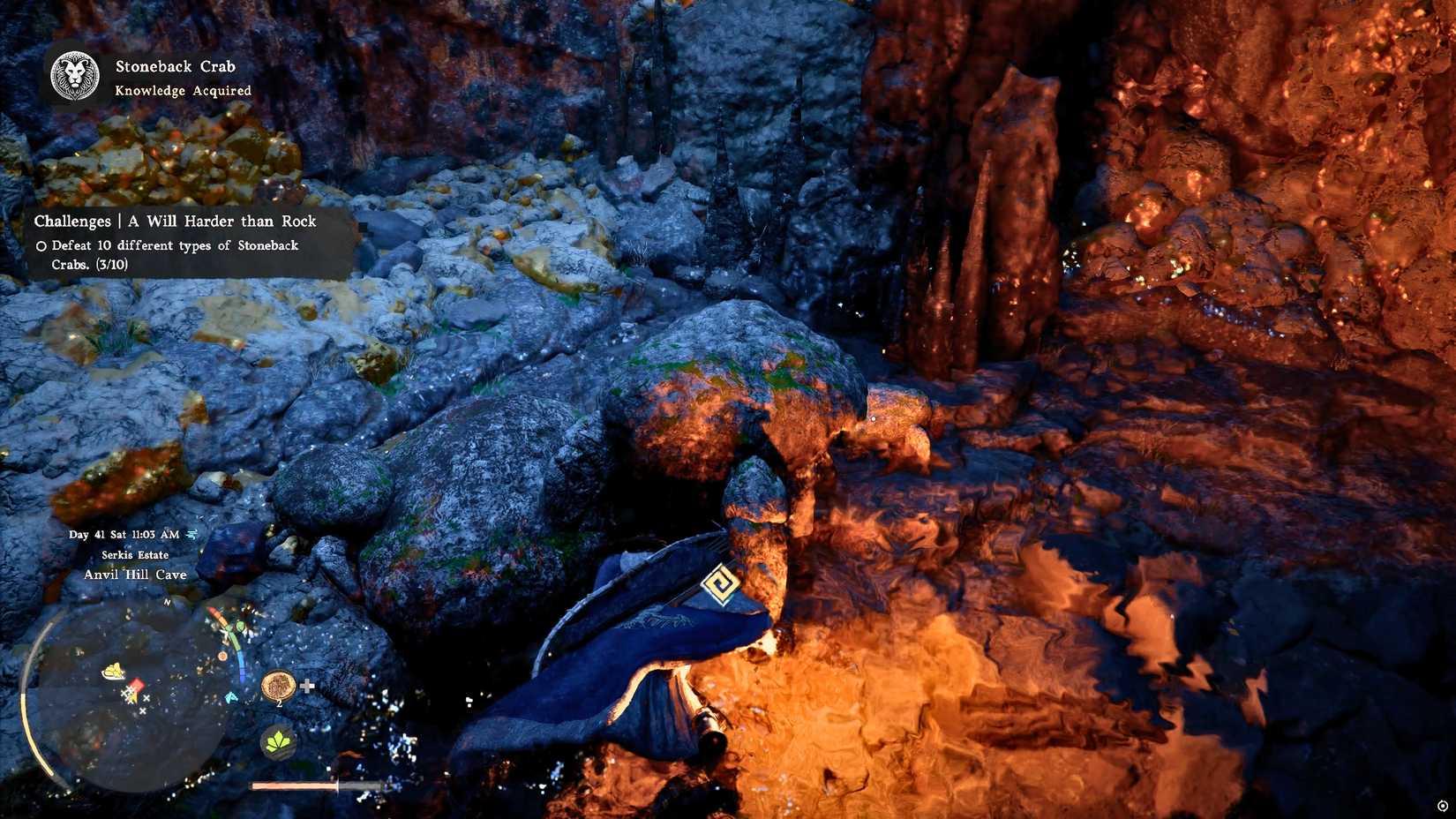 Hernand Golden Cave Crab Fight Crimson Desert