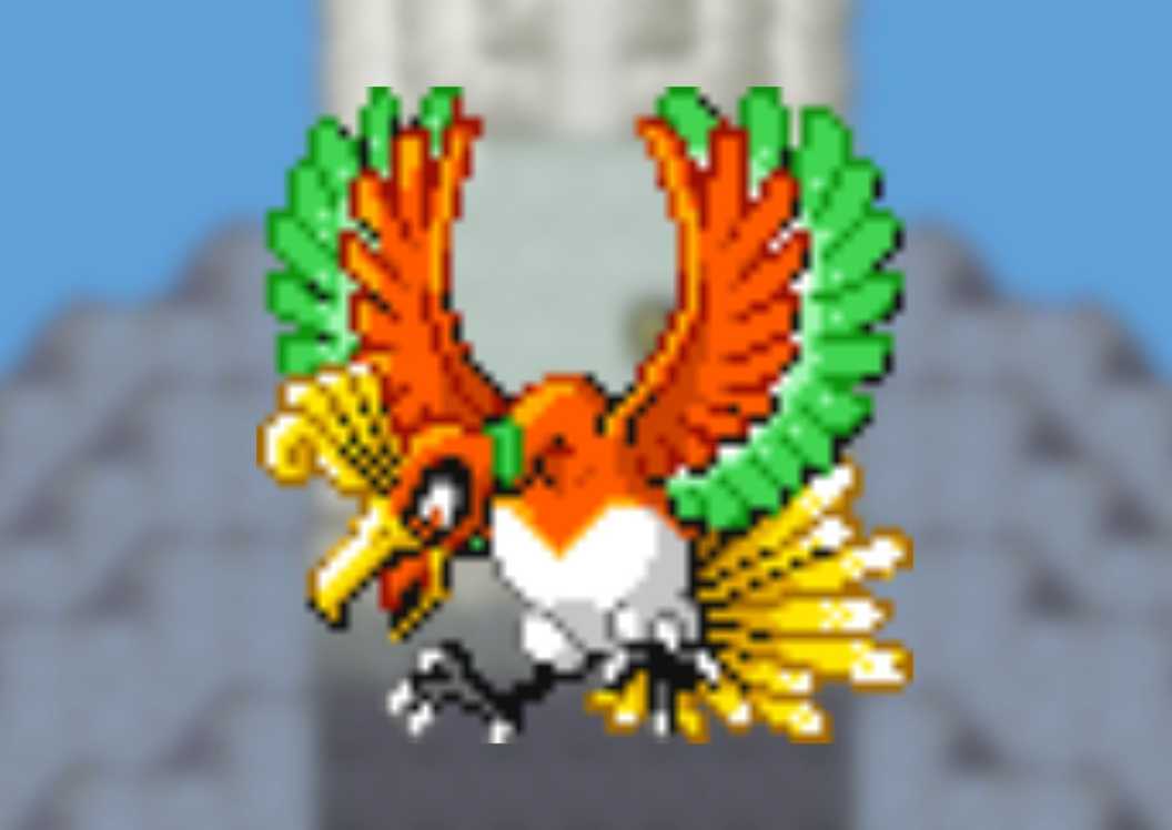 Ho-oh di Pokemon FireRed and LeafGreen.