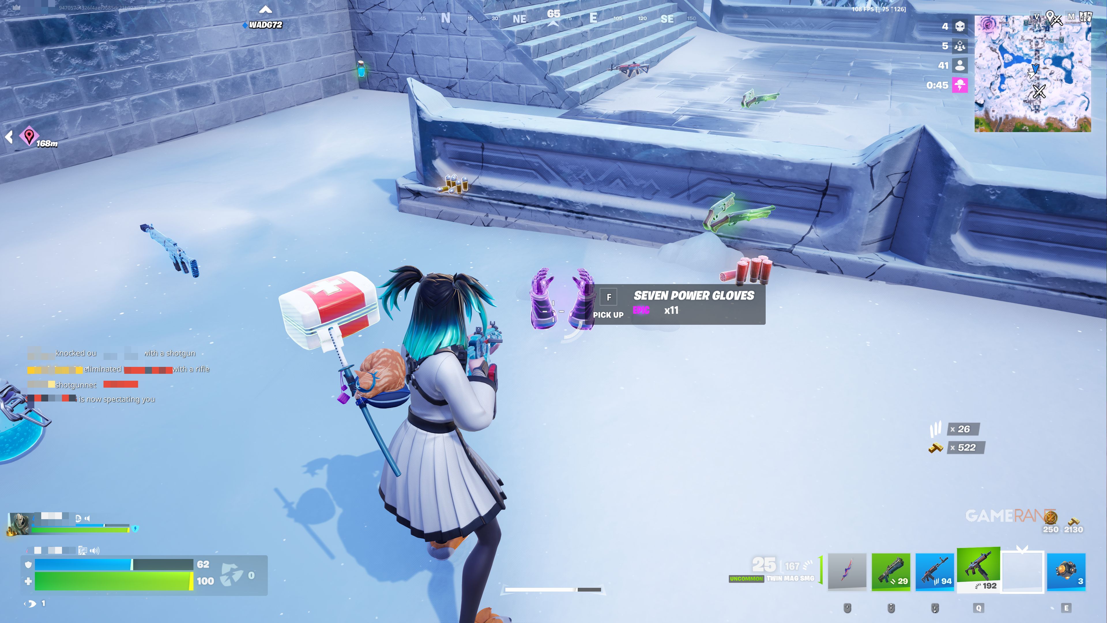 How to Get the Seven Power Gloves in Fortnite Showdown