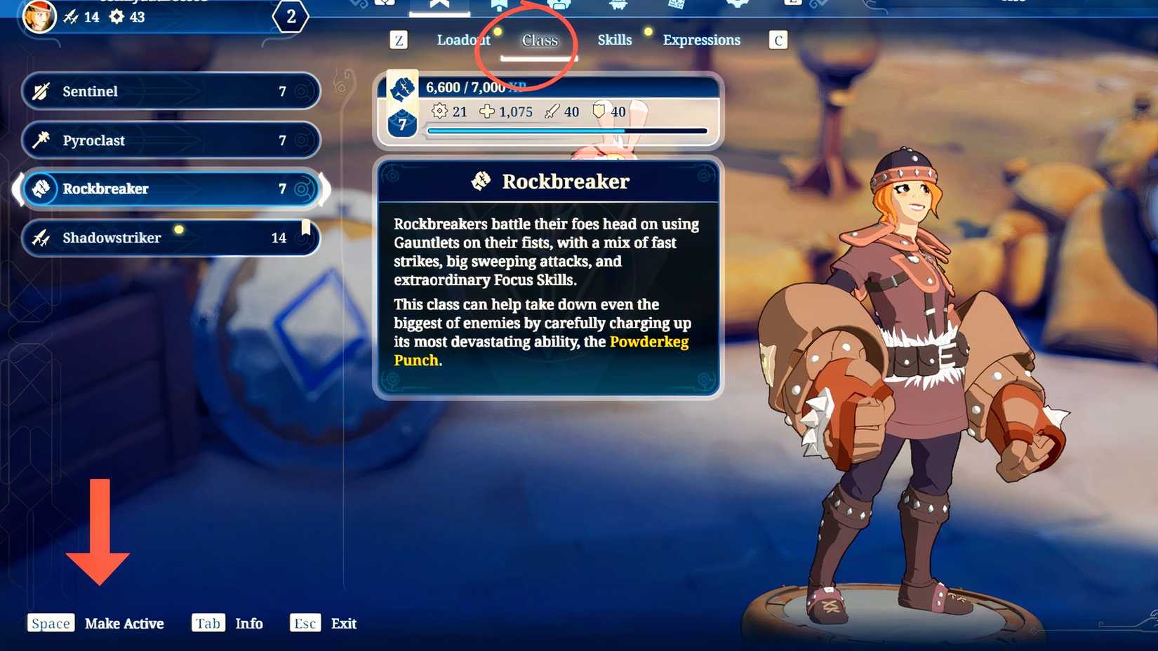 how to train your class in towerborne 