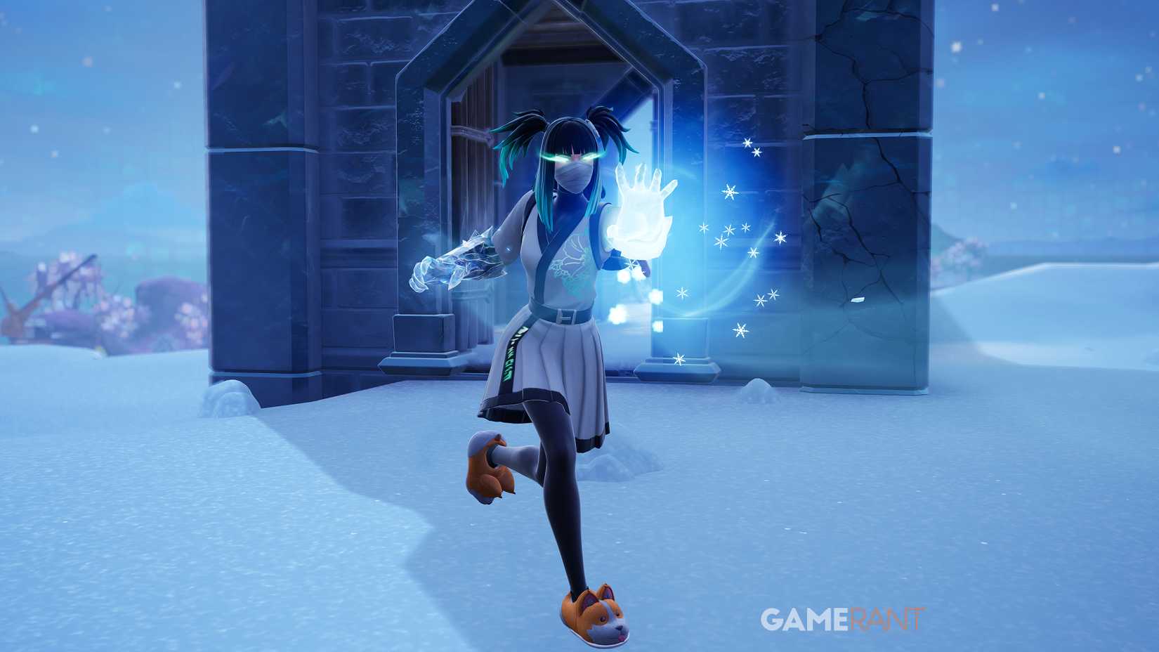 Ice King's Gauntlets in Fortnite Showdown