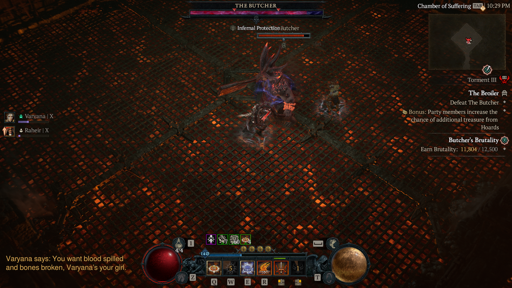 D4 Butcher Lair Boss fight