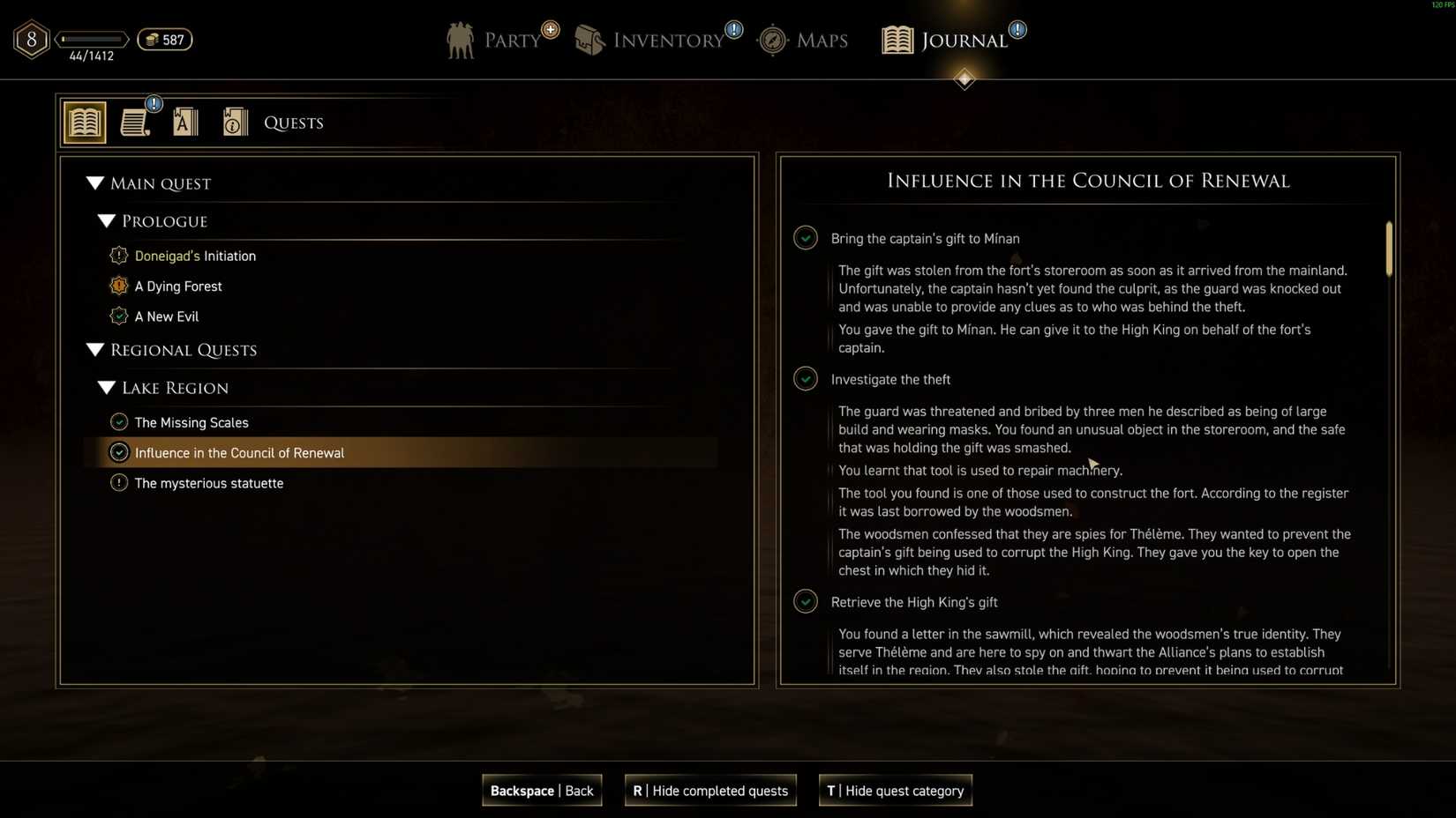 Impact on Council of Renewal Greed 2 Dying World