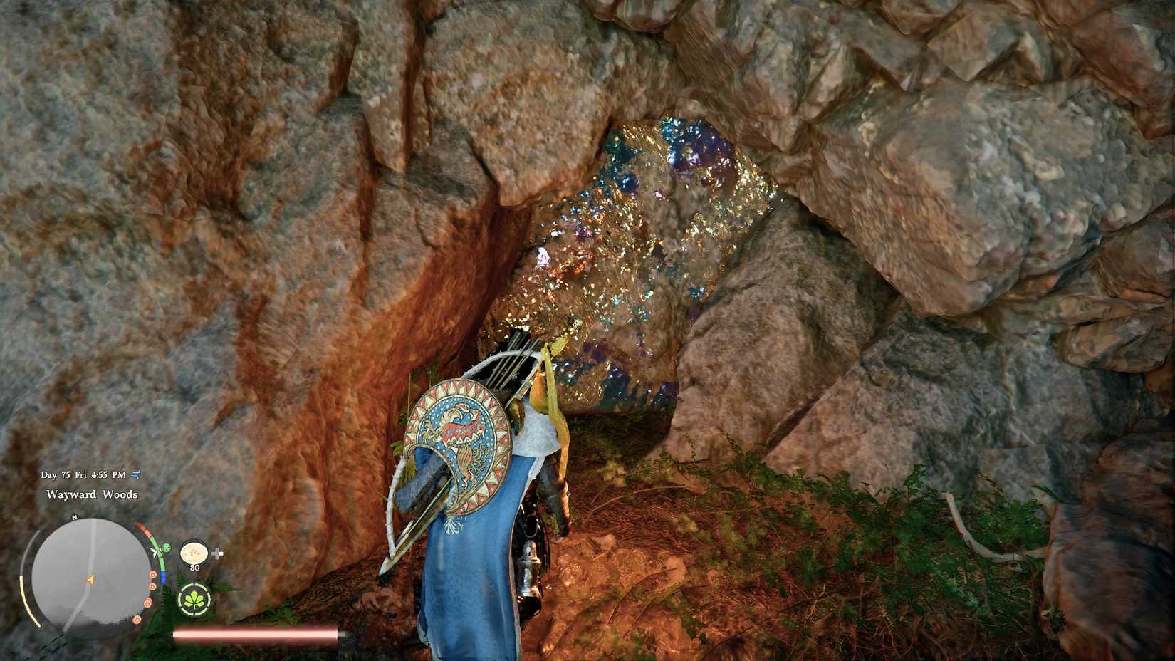 Iridescent Wall Focused Force Palm Crimson Desert