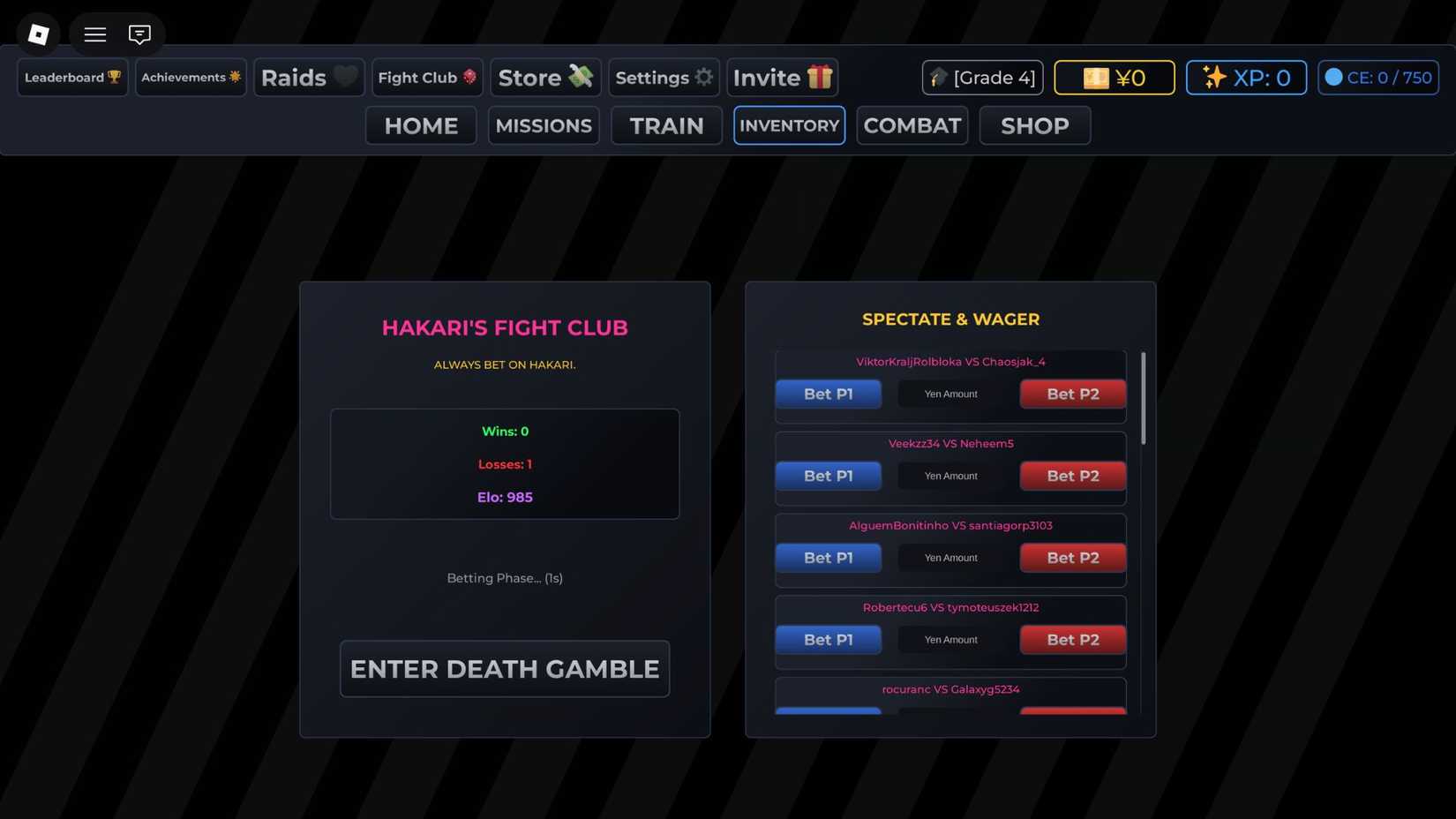 Jujutsu Kaisen Incremental fight club