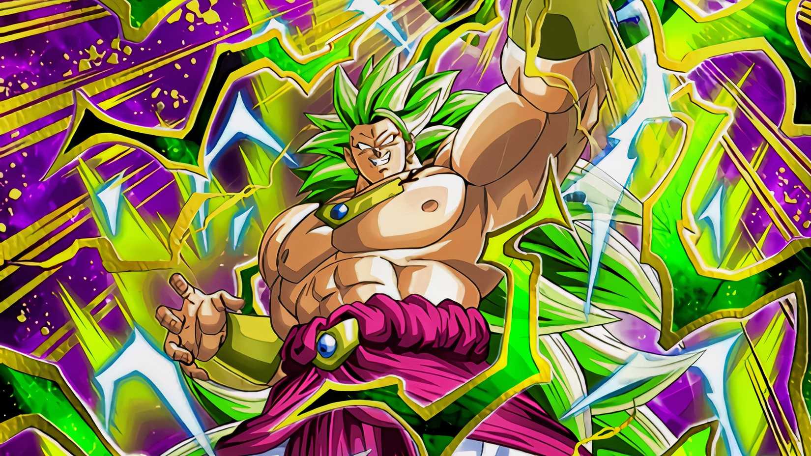 The legendary Super Saiyan 3 Broly from the Battle of Dokkan