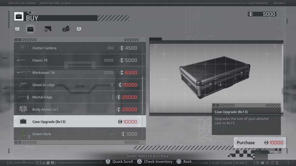 Melhoria da maleta de Leon em Resident Evil Requiem