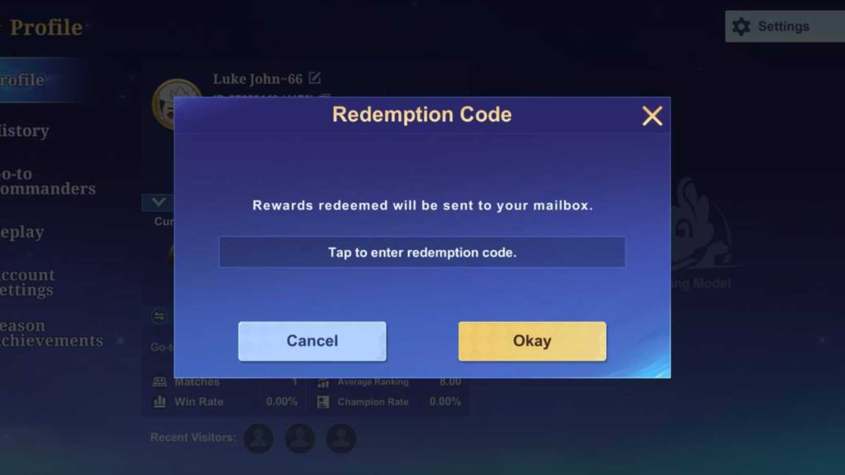 Magic Chess: Go Go to the codes tab